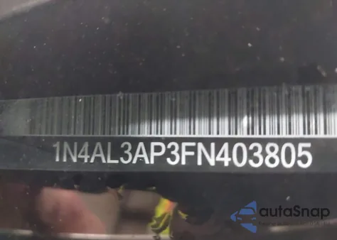 2015 Nissan Altima 2.5 Sl z USA, uszkodzony, nr VIN 1N4AL3AP3FN403805